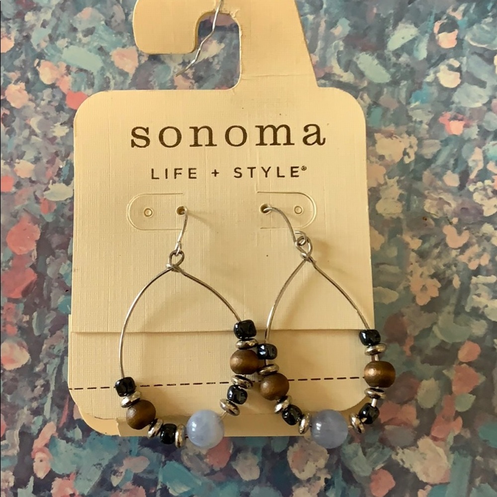 Beaded earrings made by Sonoma